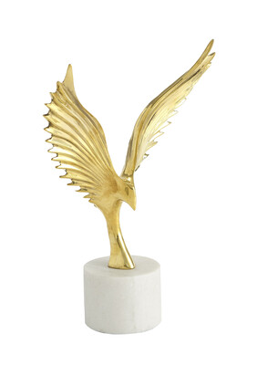 Soaring Bird Brass Statue